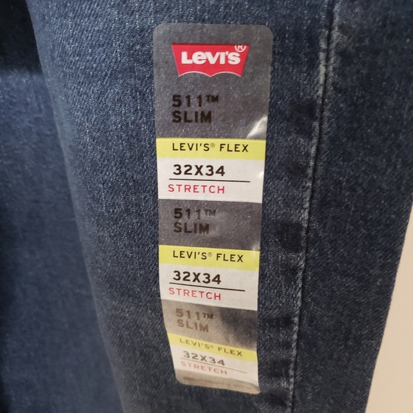Levi's Flex Mens' 511 Slim Fit Stretch Jeans Size W32 L34 Goth Talking Back Adv - Picture 5 of 8
